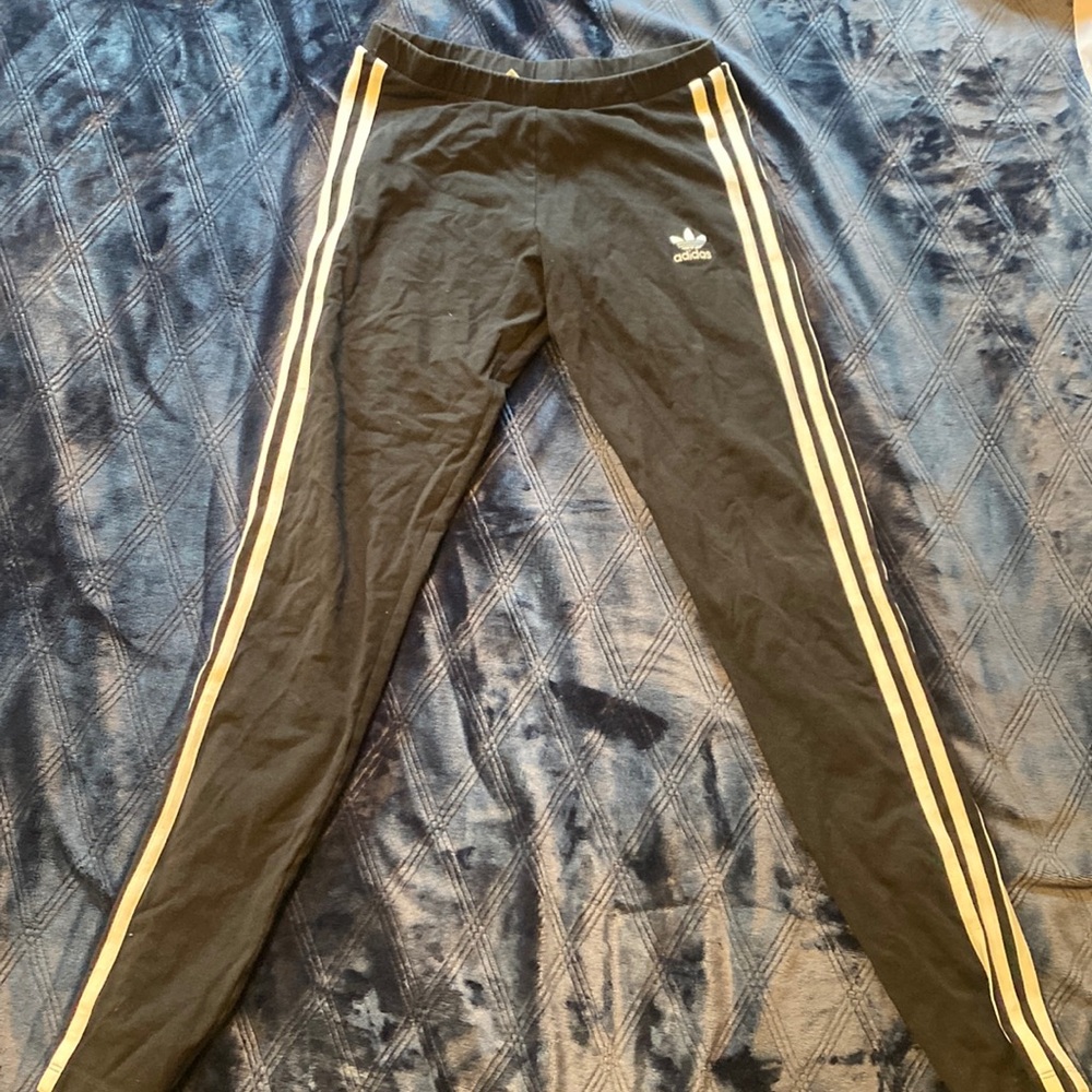 Adidas black and white leggings